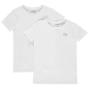 Juego de 2 bañadores lisos de algodón con logo estampado 