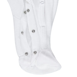 Juego de pijama de terciopelo y babero de punto con estampado all over 