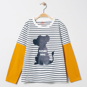 T-shirt manches longues effet 2 en 1 print Simba Disney 