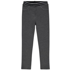 Jegging en milano à taille rayée 