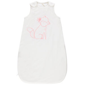 Saco de dormir sin mangas  con zorritos bordados 