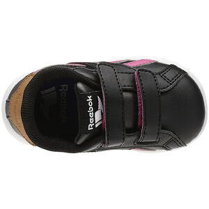 REEBOK Baskets basses à double scratch et bandes roses 
