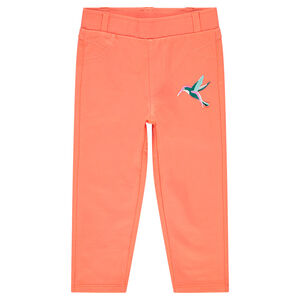 Jeggings de corte slim con pájaro bordado y bolsillos  Main Jeggings de corte slim con pájaro bordado y bolsillos