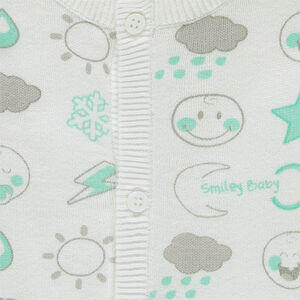 Chaqueta de punto tricot con forro de punto y motivo ©Smiley 