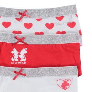 Pack de 3 culottes de algodón Disney con estampado Mickey & Minnie ©Disney 