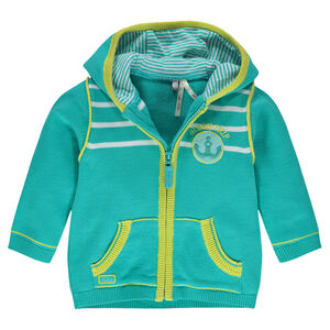 Chaqueta con capucha con parche de ancla 