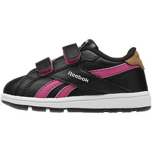 REEBOK Baskets basses à double scratch et bandes roses 