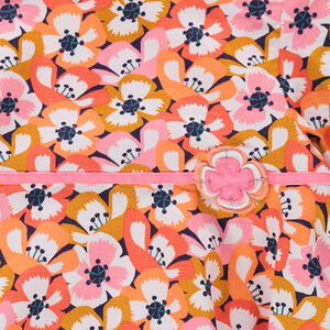 Vestido con manga 3/4 con volantes y estampado de flores all-over  Main Vestido con manga 3/4 con volantes y estampado de flores all-over
