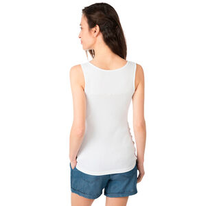 Camiseta acanalada sin mangas de premamá  