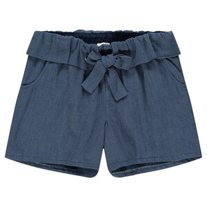 Júnior - Pantalón corto de algodón vaporoso con volantes en la cintura  Main Júnior - Pantalón corto de algodón vaporoso con volantes en la cintura