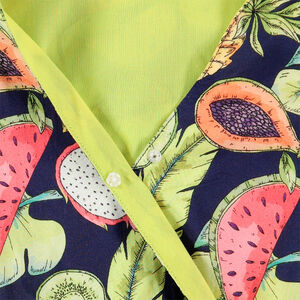 Júnior - Vestido de manga con volantes y frutas estampadas all over  Main Júnior - Vestido de manga con volantes y frutas estampadas all over