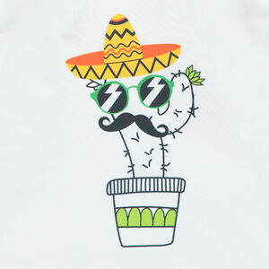 Camiseta de manga larga antirrayos UV con estampado de cactus 