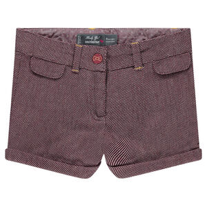 Pantalón corto de jacquard de fantasía 