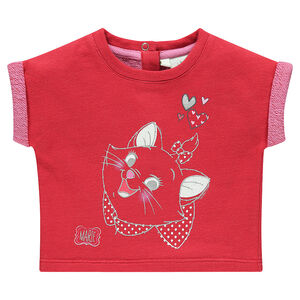 Sweat court manches courtes en molleton print Disney Marie 