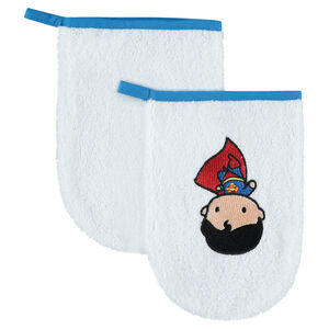 Juego de 2 guantes de baño con Superman bordado JUSTICE LEAGUE - CHIBI 