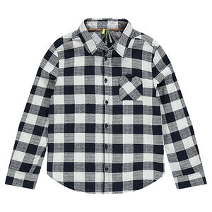 Júnior - Camisa de manga larga a cuadros 