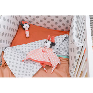 Housse de couette et taie d'oreiller Minnie Disney pour lit de 60 x 120 cm 