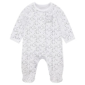 Mono de dormir de terciopelo con estampado con estampado 