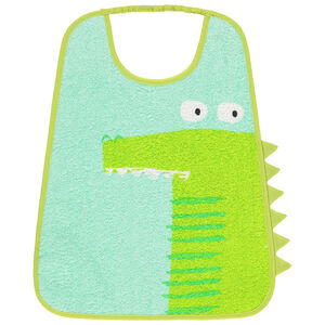 Babero de rizo con estampado dinosorios 