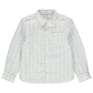 Camisa de manga larga con estampados gráficos all-over y bolsillos 