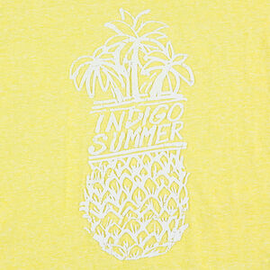 Júnior - Camiseta de manga corta con estampado de piñas  