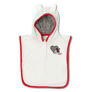 Poncho de baño con bordado con orejeras Disney 