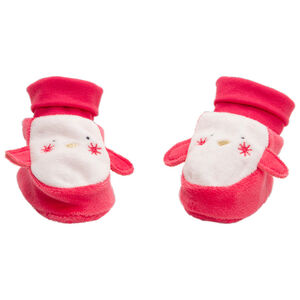 Patucos de terciopelo y orejas en relieve y detalles bordados 