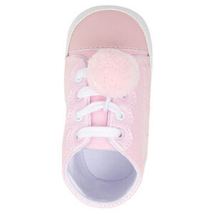 Zapatillas flexibles de tela con cordones y pompón  Main Zapatillas flexibles de tela con cordones y pompón