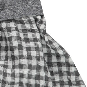 Vestido efecto 2 en 1 con parte de arriba estampada y falda con volante de vichy 