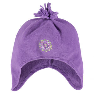 Gorro de micropolar con orejeras, pompón y bordado  Main Gorro de micropolar con orejeras, pompón y bordado