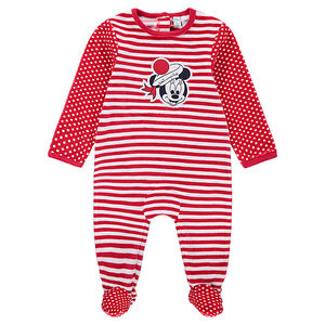 Pijama de terciopelo de rayas con lunares y rayas de Minnie ©Disney 