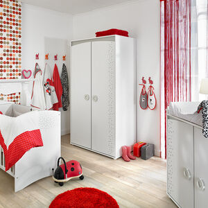 Cobija de tela sherpa estampado de puntos 