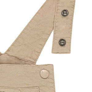 Peto largo de algodón con parches con animales 