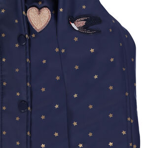 Parka de goma con capucha extraíble y forro de borreguillo con estrellas all over  Main Parka de goma con capucha extraíble y forro de borreguillo con estrellas all over