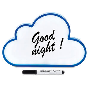 Lámpara con forma de nube con rotulador que se puede borrar 
