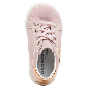 Botines de cuero con cordones y aplicaciones brillantes 