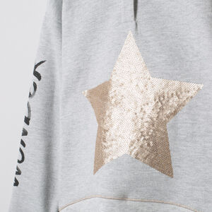 Jogging de felpa con sudadera motivo  estrella en lentejuelas  