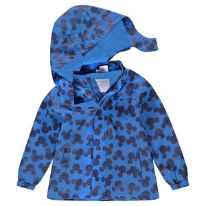Parka de goma con perfil de Mickey all over 
