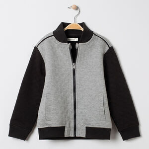 Gilet en molleton effet matelassé bicolore pour enfant garçon 