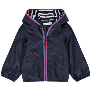 corta viento marino forrado jersey de rayas 