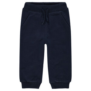 Pantalón de chándal de felpa gris jaspeada 