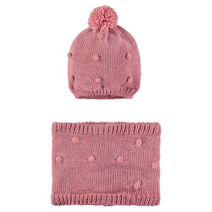 Conjunto de gorro y snood de punto con forro de micropolar  Main Conjunto de gorro y snood de punto con forro de micropolar