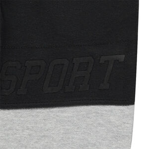 Pantalón deportivo de felpa bicolor con texto estampado  