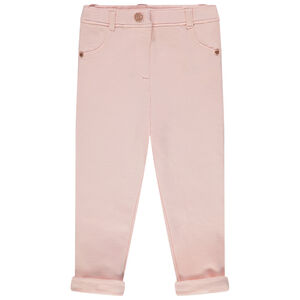 Jegging liso con botones grabados 