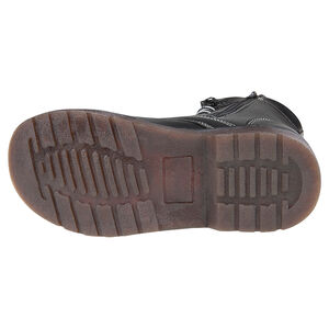 Botas con cordones de aspecto cuero con cremallera 