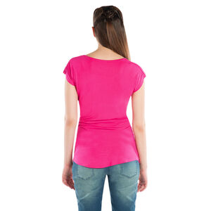 Tee-shirt de grossesse manches courtes avec print  