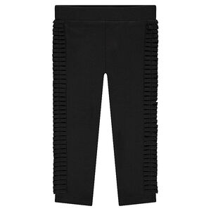 Legging de punto milano con galones de fantasía 