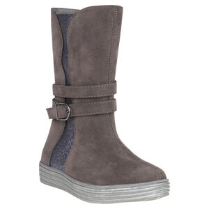 Botas con aplicación con cintas dobles con purpurina 
