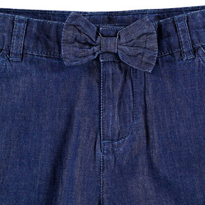 Shorts largos de cambray con ©Smiley bordado  Main Shorts largos de cambray con ©Smiley bordado