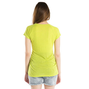 Camiseta manga corta para el embarazo de color liso 